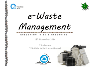 E-Waste Management - What is e-CAP