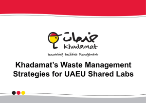 Hazardous Waste Collection - Khadamat Facilities Management