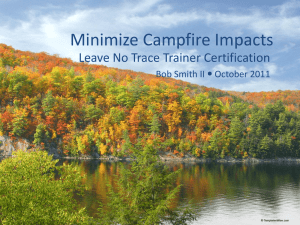 Minimize Campfire Impacts
