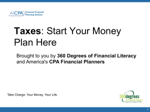 2014 Taxes: Start Your Money Plan Here