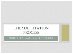 The solicitation process - Texas Comptroller of Public Accounts
