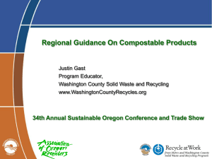 program. - Association of Oregon Recyclers
