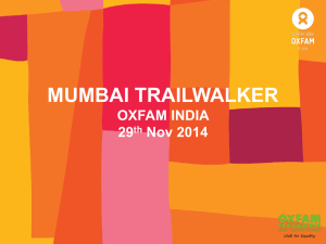 By Support Crew - Oxfam India Trailwalker