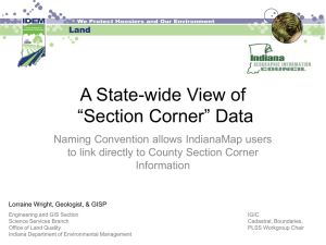 A State-wide View of Section Corner Data