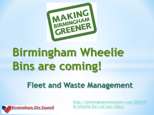 Birmingham Wheelie Bins are coming!