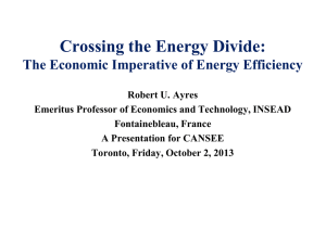 A t - Canadian Society for Ecological Economics (CANSEE)