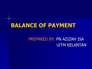 Balance of Payment (BOP)