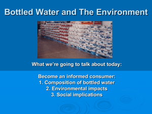 2. Environmental Impacts of the bottles