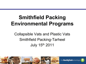 Collapsible Vats Project - SFI Environmental Login