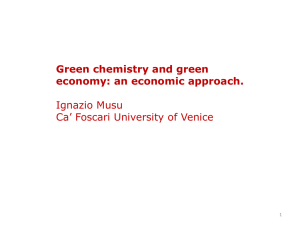 Green chemistry and green economy