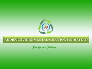 RUDRA ENVIORNMENTAL SOLUTION (INDIA) LTD