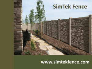 Step 1 - SimTek Fence