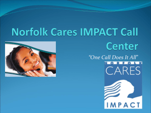 Norfolk Cares IMPACT Call Center