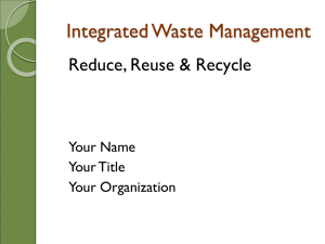 Reduce, Reuse, Recycle PowerPoint