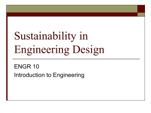Sustainability - Charles W. Davidson College of Engineering