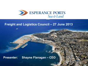 Shayne Flanagan - Jun 2013 - Freight and Logistics Council of