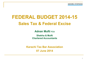 POST BUDGET SEMINAR-2014 by Adnan Mufti