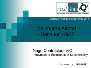 Melbourne Airport – Delta Infill GSE