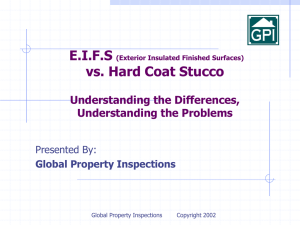 E.I.F.S - Hard Coat Presentation