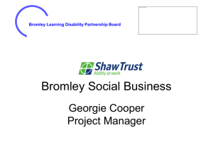 Shaw Trust - Bromley Partnerships