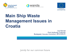 Main Ship Waste Management Issues in Croatia