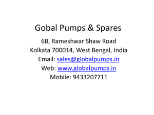 Presentation - Global Pumps & Spares
