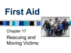 Rescuing and moving victims