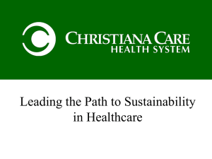 Profitable Pathways Leading the Path to Sustainability in Healthcare