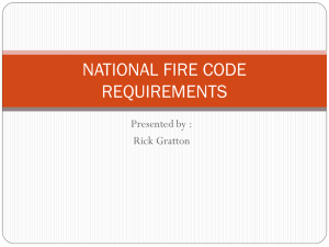 National Fire Code Presentation (Rick Gratton)