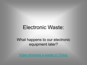 Electronic Waste: