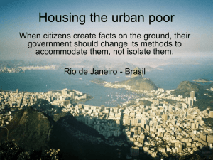 Urban Housing the poor ROCINHA