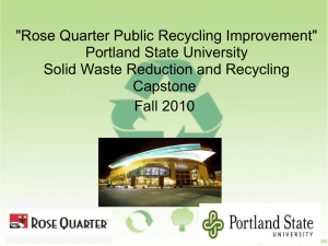 PowerPoint of Waste Receptacles Study