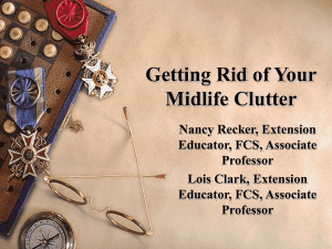 Getting Rid of Your Midlife Clutter