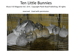 Ten Little Bunnies - Bulletin Boards for the Music Classroom