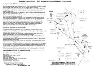 walk map and dirs - Save The Countryside of Cheltenham