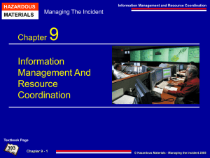 chapter 9 information management and resource coordination