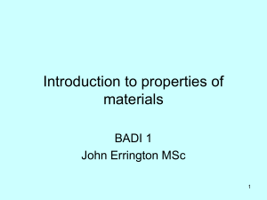 Introduction to material properties