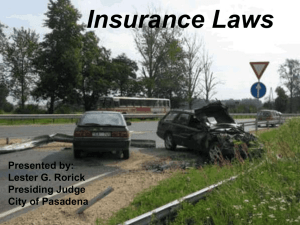 Insurance Laws - Texas Municipal Courts Education Center