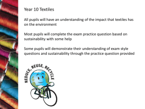 Sustainable Textiles - Sunderland Learning Hub