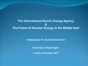 IAEA AND NUCELAR ENERGY IN THE MIDDLE