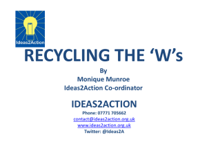 Recycling W`s - Ideas2Action
