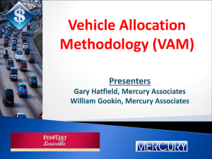 Rightsizing your Fleet: Vehicle Allocation Methodology