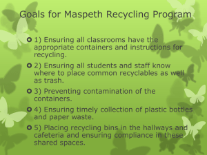 Recycling Outreach PowerPoint