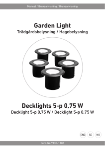 Garden Light Decklights 5-p 0,75 W