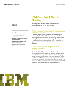 IBM SurePoint Touch Display