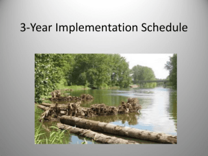 3 Year Implementation Schedule