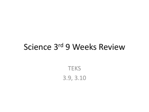 Science 3rd 9 Weeks Review