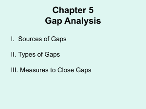 Chapter 5 Gap Analysis