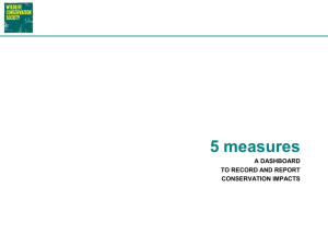 WCS 5 measures - Conservation Measures Partnership