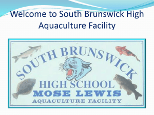 South Brunswick High School`s Aquaculture Program